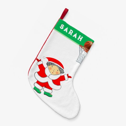 Petite Chaussette De Noël Basket (Devant (Accrochage))