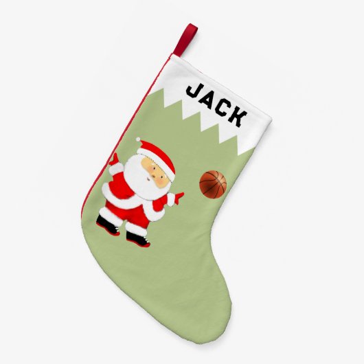 Petite Chaussette De Noël Basket (Devant (Accrochage))