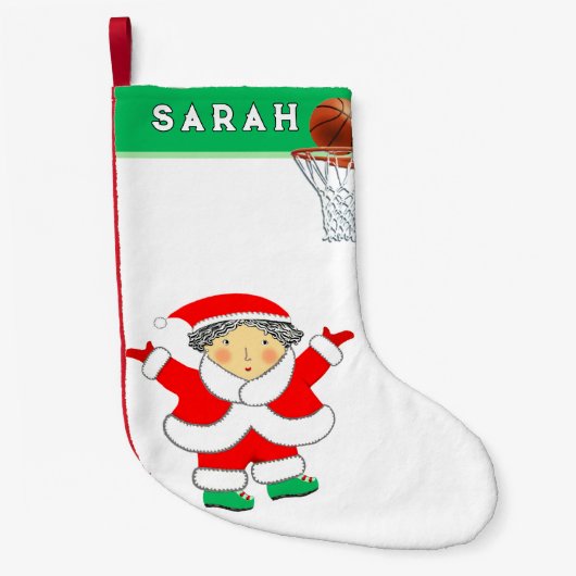 Petite Chaussette De Noël Basket-ball (Devant)