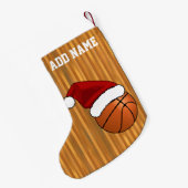 Petite Chaussette De Noël Basket-ball et cerceau de Noël (Dos (Accrochage))