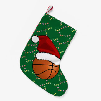 Petite Chaussette De Noël Basket-ball et cerceau de Noël