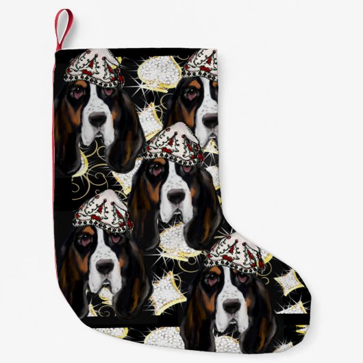 PETITE CHAUSSETTE DE NOËL BASSET HOOK (Devant)