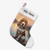 Petite Chaussette De Noël Basset Hound (Devant (Accrochage))