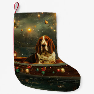 Petite Chaussette De Noël Basset Hound Noël Festive Voyage