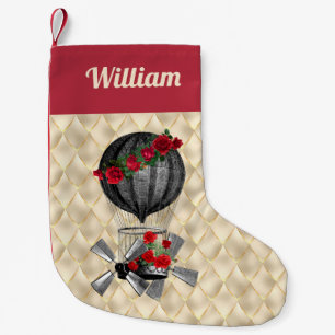 Petite Chaussette De Noël Bateau Steampunk avec Red Roses Noël