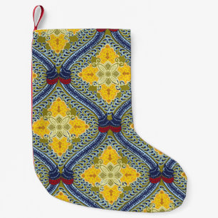 Petite Chaussette De Noël Batik indonésien : est une technique de teinture d