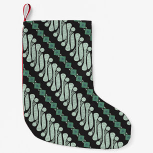 Petite Chaussette De Noël Batik Parang Yogyakarta : Motif Flora moderne