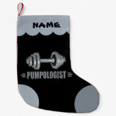 Petite Chaussette De Noël Bâtiment de corps d'haltérophilie (Devant)