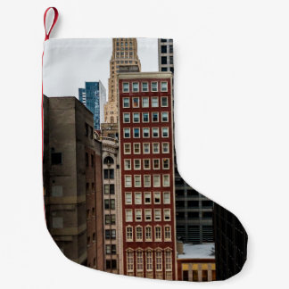 PETITE CHAUSSETTE DE NOËL BÂTIMENT EN BÉTON ROUGE À HAUTE AUGMENTATION