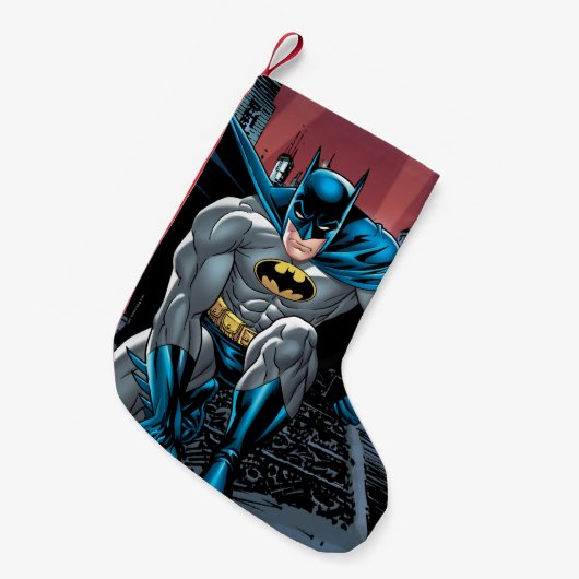 Petite Chaussette De Noël Batman Crouches 2 (Devant (Accrochage))