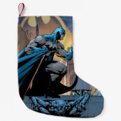 Petite Chaussette De Noël Batman look fort right (Devant)