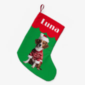 Petite Chaussette De Noël Beagle Espagnol chien cadeau de Noël animal de com (Devant (Accrochage))