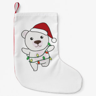 Petite Chaussette De Noël Bear Christmas Winter Animals Polar Bears