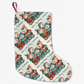 Petite Chaussette De Noël Bears Polar mignon chante Avoir un Noël de très Bé (Devant)