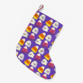 Petite Chaussette De Noël Beau Bonbon Halloween Et Motif Fantôme (Devant (Accrochage))