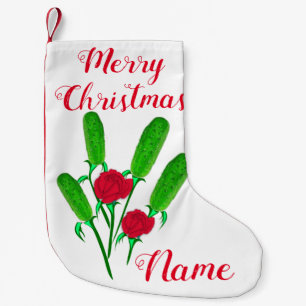 Petite Chaussette De Noël Beau bouquet de Pickle avec Roses Thunder_Cove