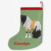 Petite Chaussette De Noël Beau Cheval à baguette de la poupée de Pinto (Dos)