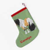 Petite Chaussette De Noël Beau Cheval à baguette de la poupée de Pinto (Dos (Accrochage))