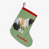 Petite Chaussette De Noël Beau Cheval à baguette de la poupée de Pinto (Devant (Accrochage))