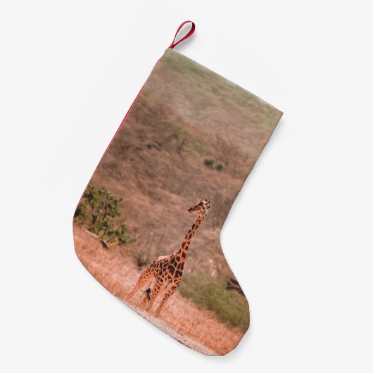 PETITE CHAUSSETTE DE NOËL BEAU GIRAFFE (Devant (Accrochage))