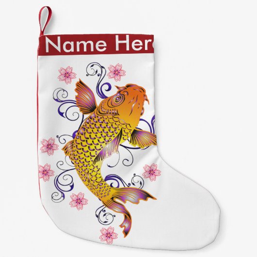 Petite Chaussette De Noël Beau Koi (Devant)