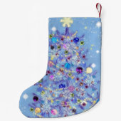 Petite Chaussette De Noël Beau Noël Arbre de Noël Stocker (Dos)