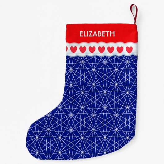 Petite Chaussette De Noël Beautiful Geometric Shape Pattern (Dos)