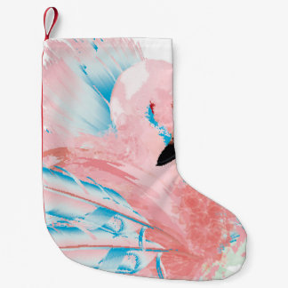 Petite Chaussette De Noël Beautiful illustration with drawn pink flamingo an