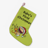 Petite Chaussette De Noël Bébé de La de La de fa de Leslie Patricelli (Devant (Accrochage))