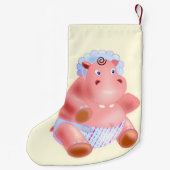Petite Chaussette De Noël Bébé Hippo Noël Stocking (Dos)
