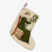 Petite Chaussette De Noël Bébé victorien Mère Greenaway (Devant (Accrochage))
