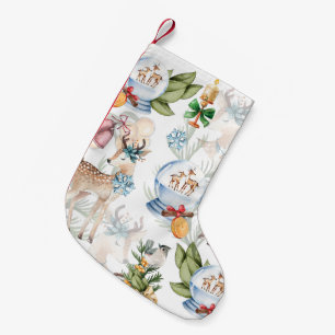 Petite Chaussette De Noël Belle aquarelle de cerf Noël