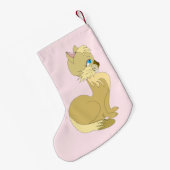 Petite Chaussette De Noël Belle Chat Noël Stocking (Dos (Accrochage))