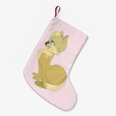 Petite Chaussette De Noël Belle Chat Noël Stocking (Devant (Accrochage))