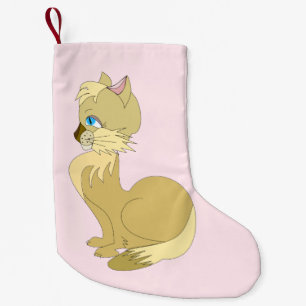 Petite Chaussette De Noël Belle Chat Noël Stocking