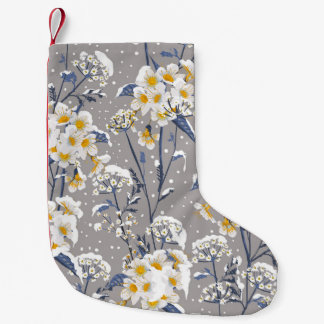 Petite Chaussette De Noël Belle fleur d'hiver fleurissant dans le delic de n