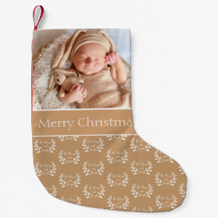 Petite Chaussette De Noël Belle Personnaliser photo bébé