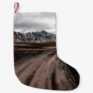 Petite Chaussette De Noël Belle route Landmanalaugar gravier chemin de pouss