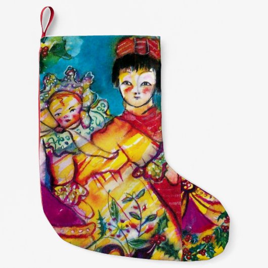PETITE CHAUSSETTE DE NOËL BELLES POUDRES ANCIENNES (Devant)