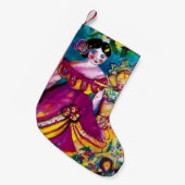 PETITE CHAUSSETTE DE NOËL BELLES POUPÉES ANTIQUES (Devant (Accrochage))