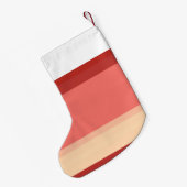 Petite Chaussette De Noël Belles rayures blanches roses (Dos (Accrochage))