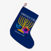 PETITE CHAUSSETTE DE NOËL BÉNÉDICTIONS DE HANOUCCA (Devant (Accrochage))