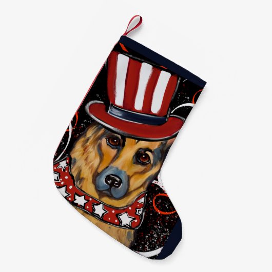 Petite Chaussette De Noël Berger Allemand (Devant (Accrochage))