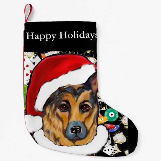 PETITE CHAUSSETTE DE NOËL BERGER ALLEMAND (Devant)