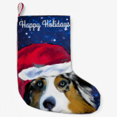 Petite Chaussette De Noël Berger australien (Devant)