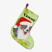 Petite Chaussette De Noël Berger australien peinture australienne de "Noël" (Devant (Accrochage))
