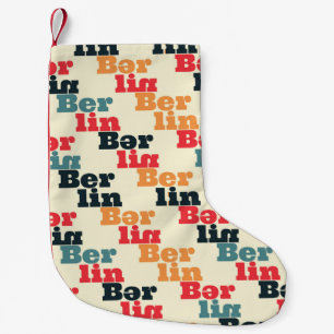 Petite Chaussette De Noël Berlin Digital Creative, Motif imprimé.