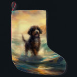 Petite Chaussette De Noël Bernedoodle Beach Surf Peinture<br><div class="desc">Plongez dans le monde ludique de l'aventure canine avec cette peinture captivante. Un chien en ébullition se rend aux vagues, chevauchant habilement le surf sur une plage baisée par le soleil. L'oeuvre d'art vibrante capte magnifiquement l'essence de l'excitation au bord de la plage tandis que le chien court sans crainte...</div>