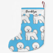 Petite Chaussette De Noël Bichon frise dog dessin animé (Dos)