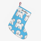 Petite Chaussette De Noël Bichon frise dog dessin animé (Devant (Accrochage))